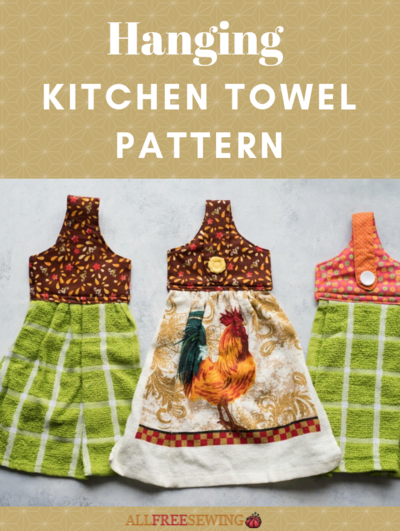 DIY Hanging Kitchen Towel – Free Sewing Pattern – Sewing