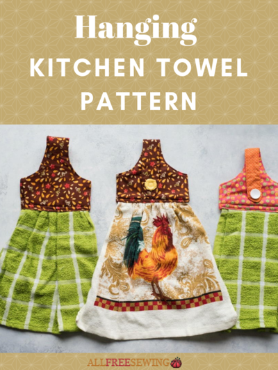 Hanging Kitchen Towel Easy Sewing Project