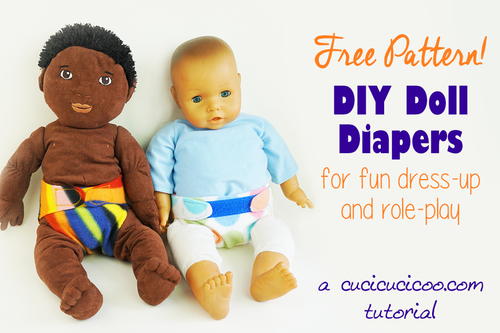 Easy Doll Diapers with Free Pattern!
