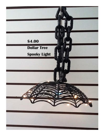 $4 Dollar Store Hanging Halloween Lamp
