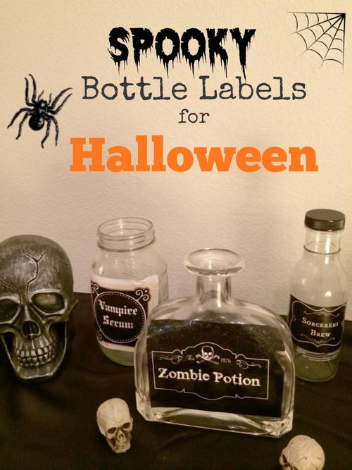 Spooky Potion Bottles for Halloween