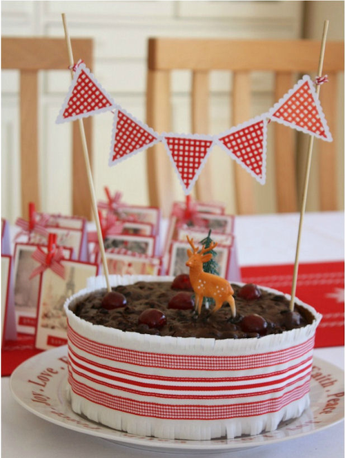 20 Minute Festive Christmas Cake Frill