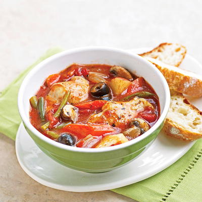 French Chicken Stew with Olives