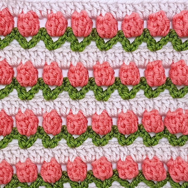 Tulip Stitch Afghan Square