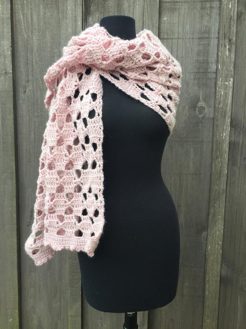 Touch of Blush Shawl