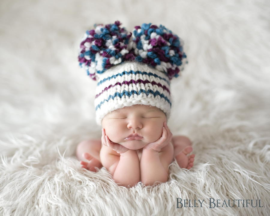 snow bunny crochet hat