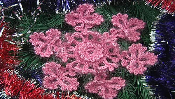 Snowflake Crochet Christmas Ornaments 