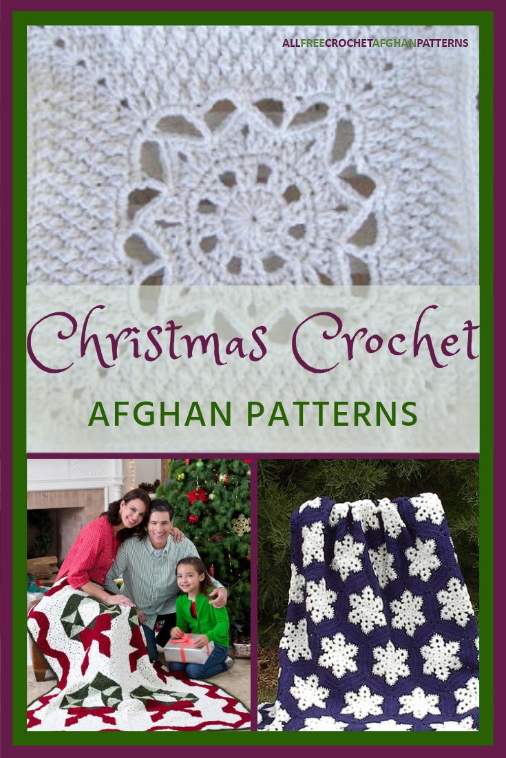 41 Christmas Crochet Afghan Patterns | AllFreeCrochetAfghanPatterns.com