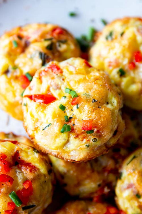 Bacon Cheddar Chive Egg Muffins
