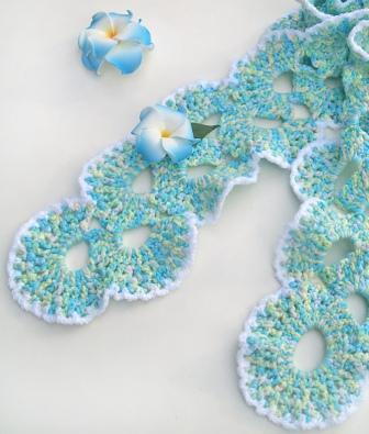 Seashells Crochet Scarf