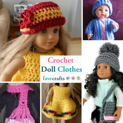 12+ Free Crochet Doll Clothes Patterns