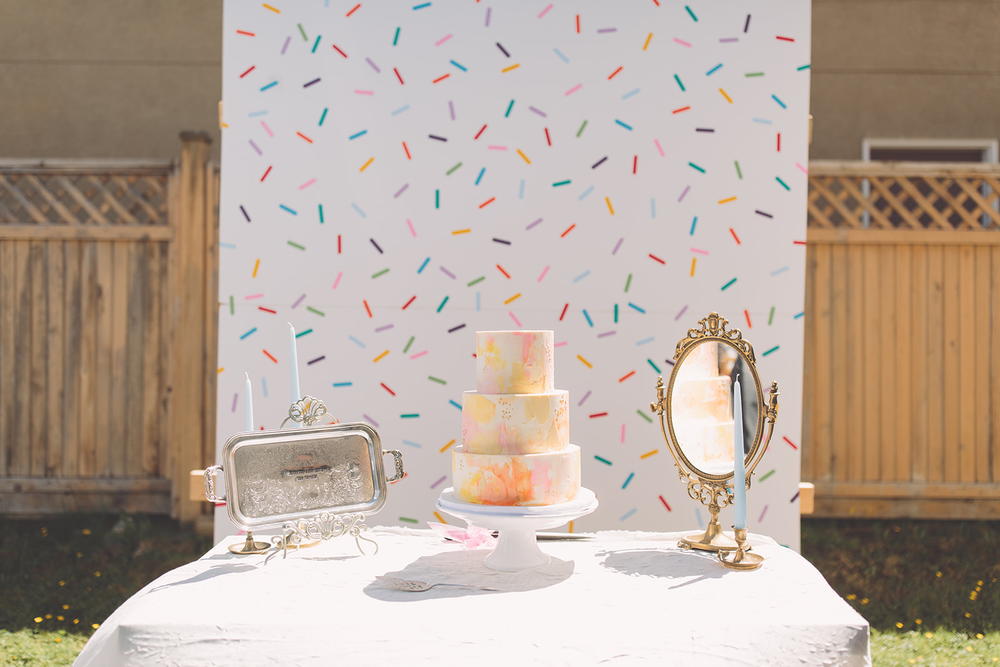DIY Sprinkle Backdrop | AllFreeDIYWeddings.com
