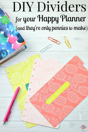 DIY Dividers for Happy Planner