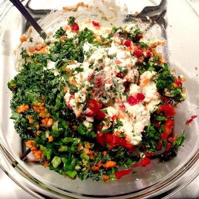 Make At Home Trader Joe's Spinach & Kale Greek Yogurt Dip