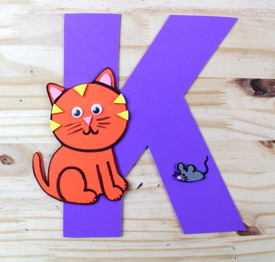 K is for Kitten - Letter K Craft