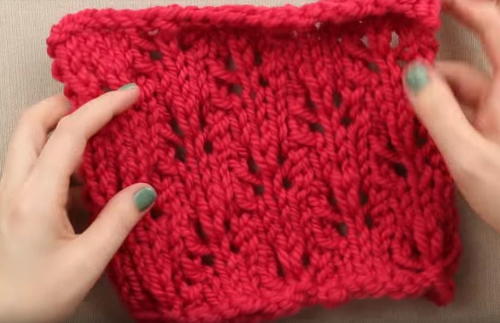 How To Knit The Butterfly Lace Stitch Allfreeknitting Com