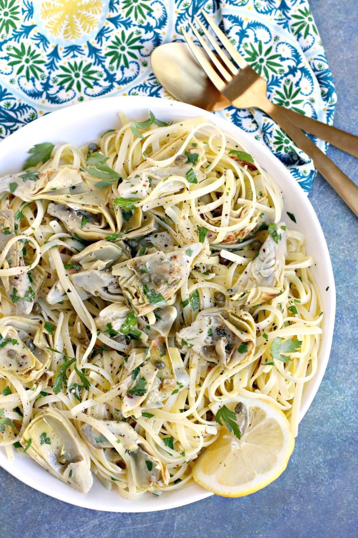 lemon-artichoke-pasta-favehealthyrecipes