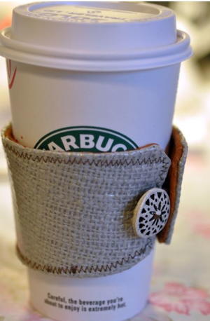 Coffee Cozy With Button