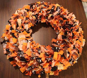 Halloween Fabric Wreath