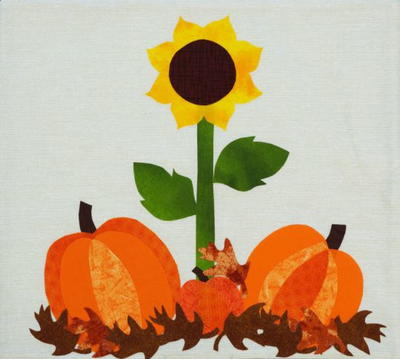 Sunflower and Pumpkin Mug Rug
