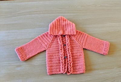 Crochet Hooded Baby Cardigan