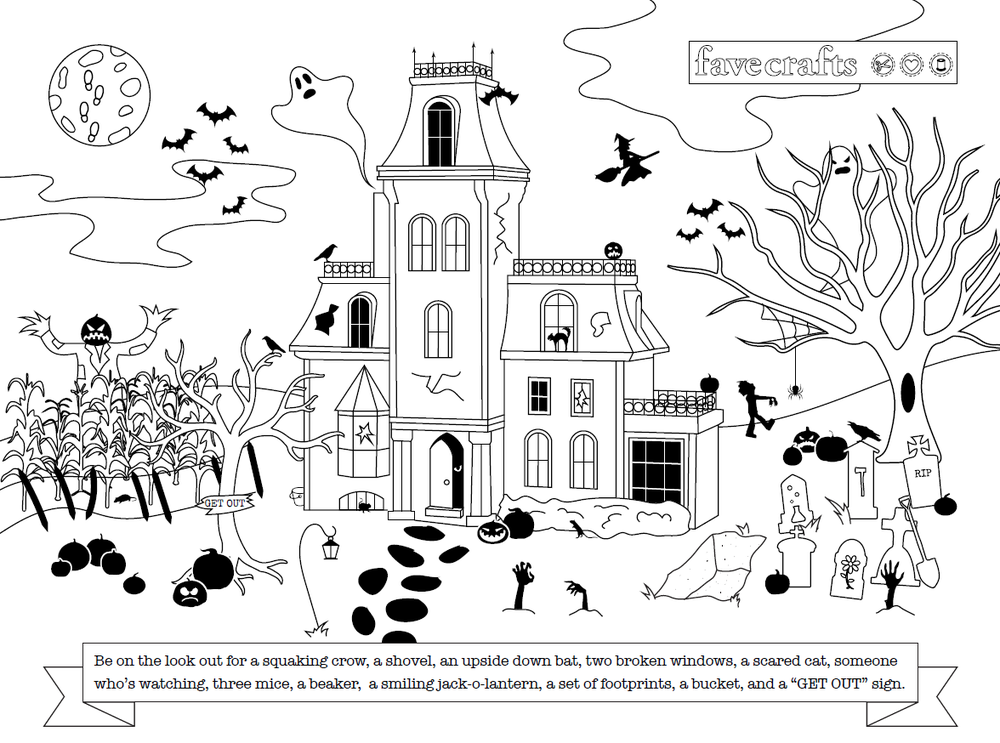 halloween free printable hidden picture for adults favecrafts com