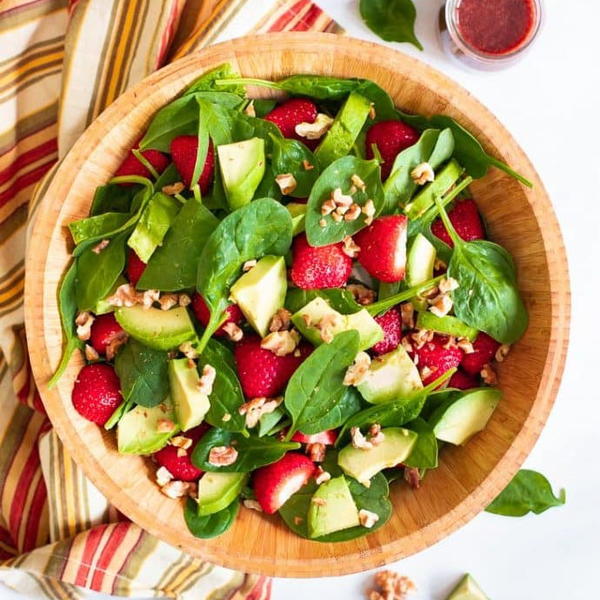 Strawberry Spinach Salad