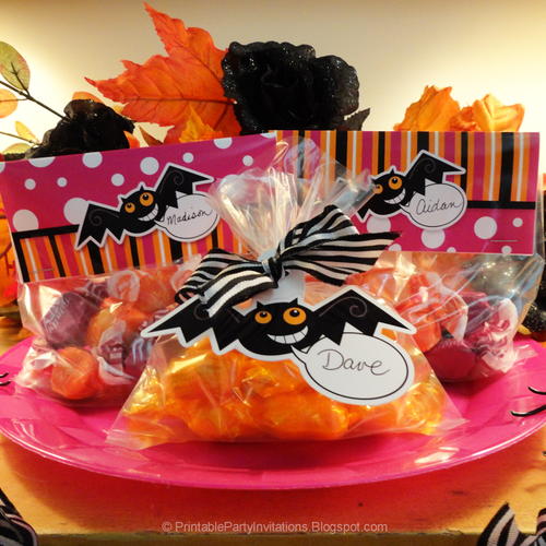 Halloween Treat Bag Toppers and Labels