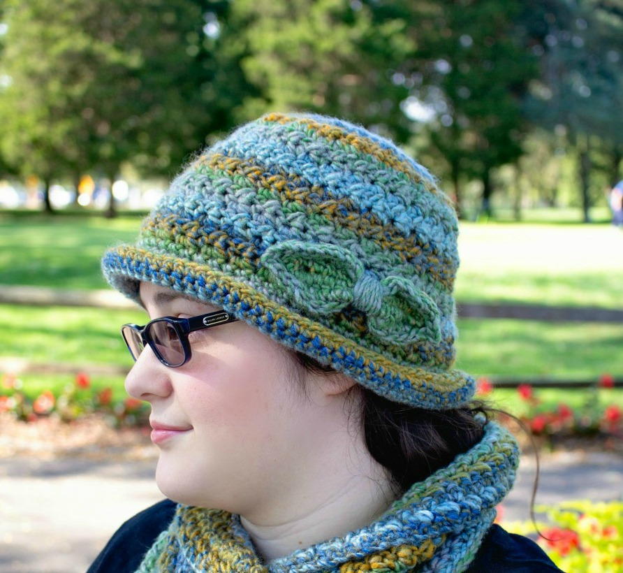 Colorscape Cloche Hat | AllFreeCrochet.com