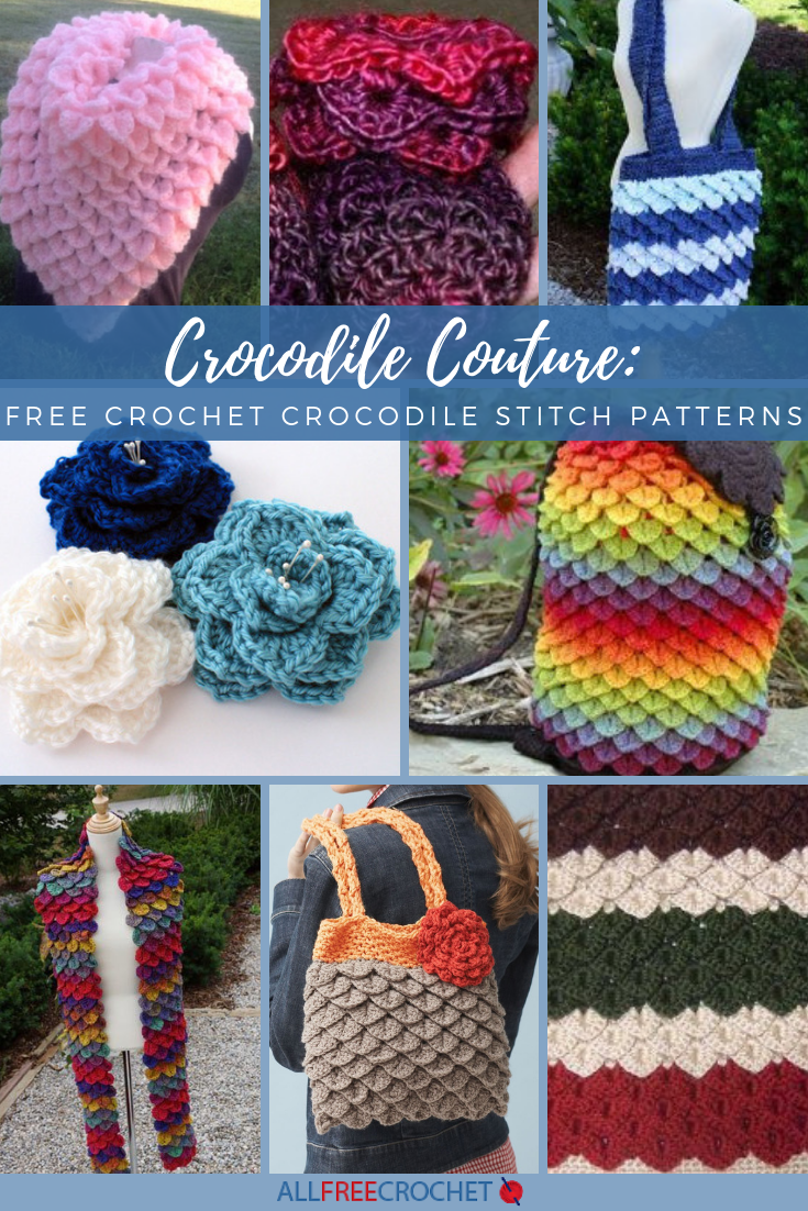 Crocodile crochet shop blanket