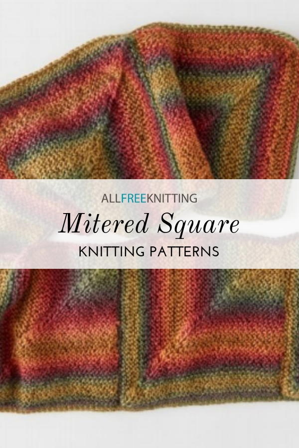 12 Mitered Square Knitting Patterns | AllFreeKnitting.com