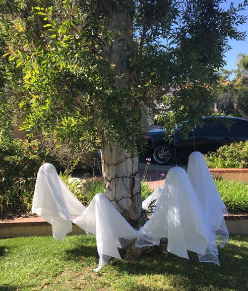 Frolicking Front Yard Ghosts