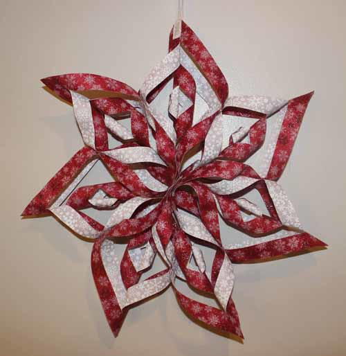 No Sew Fabric Snowflake