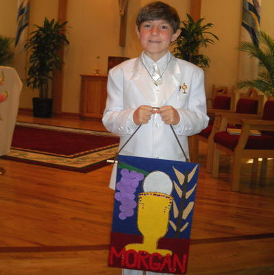 Make an Appliqued First Communion Banner