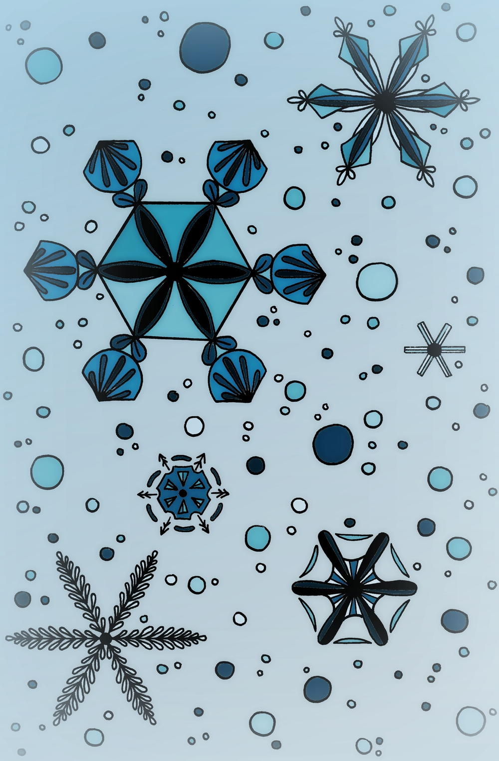 Let It Snow Adult Coloring Page | FaveCrafts.com