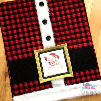 Santa's Coat Quilted Wall Hanging