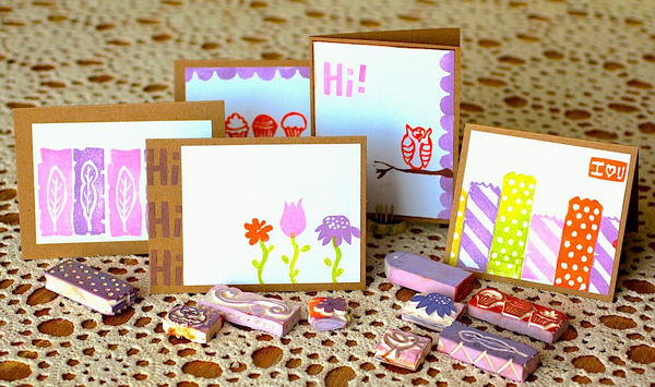 How to Carve Stamps Craft Idea for Teens
