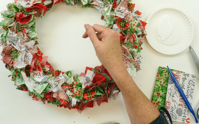 Spirit of Christmas Fabric Wreath Video Tutorial  AllFreeSewing.com