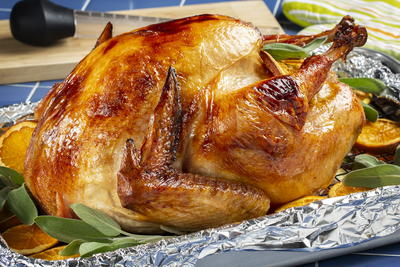 Orange-Glazed Roasted Turkey