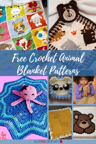 27 Free Crochet Animal Blanket Patterns