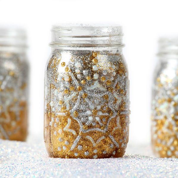 Light Up the Night Glitter Jar