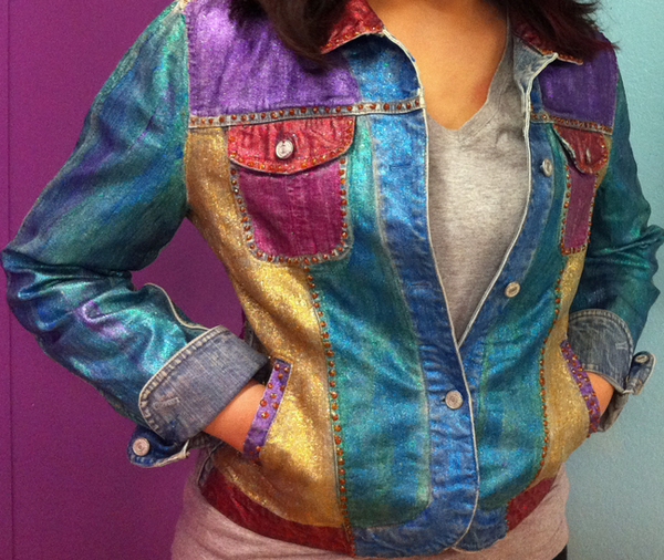 Glitter Jean Jacket