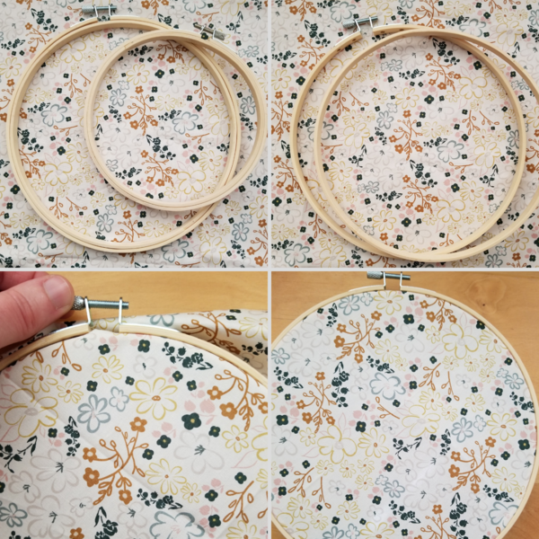 Wood screw top embroidery hoops