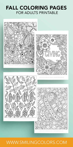 Festive Fall Coloring Pages