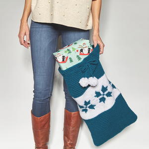 Snowflake Present Sack Crochet Pattern