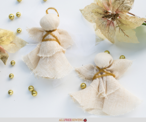 Rustic Diy Angel Ornaments Video Tutorial Allfreesewing Com