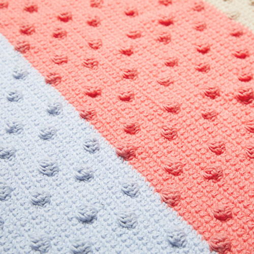 pink bobble blanket