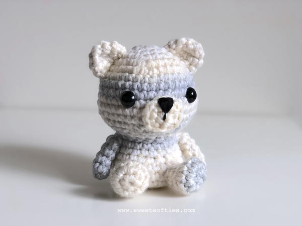 Peyton the Polar Bear Amigurumi Teddy Animal Doll for Christmas