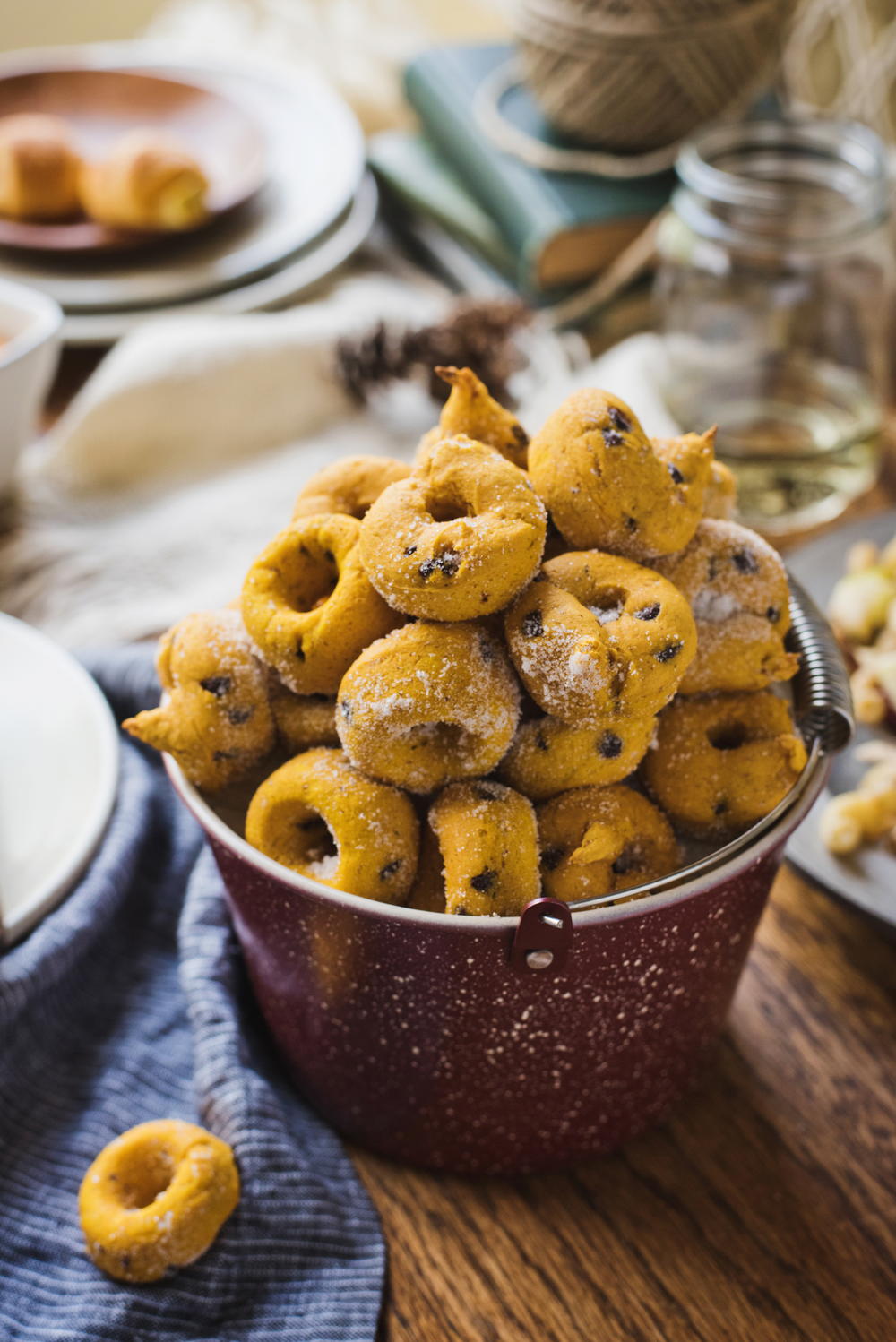 Mini Donut Recipe // Baked Pumpkin Spice Mini Donuts » Lovely Indeed