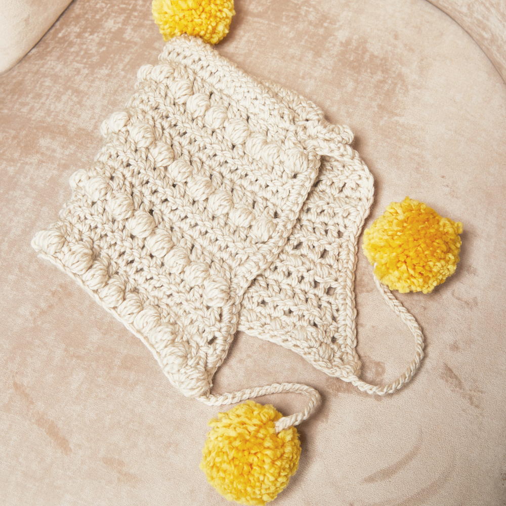 Baby Pom Pom Hat Crochet Pattern | AllFreeCrochet.com